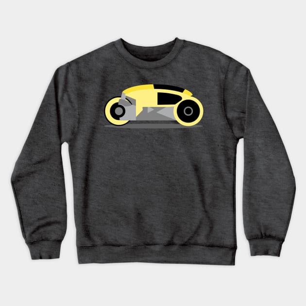 Tron's Yellow Light Cycle (1st Generation) Crewneck Sweatshirt by The Nature of Things